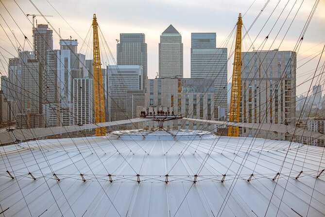 Up at The O2: Daytime Climb with Guided Tour with Panoramic Views - Walking up the 28-degree incline