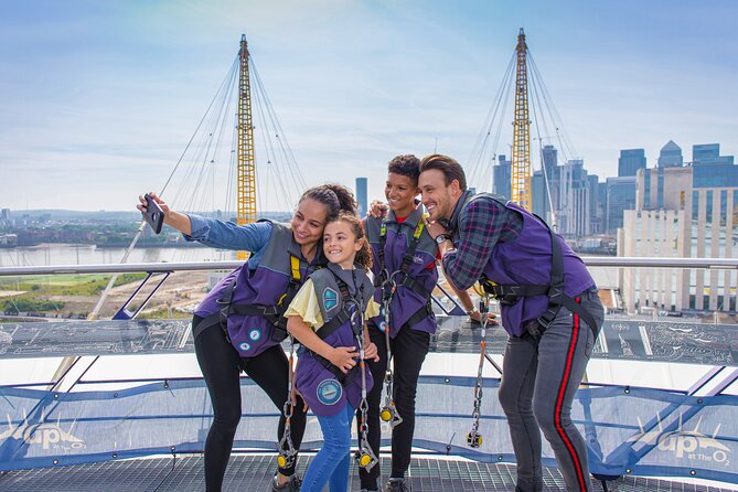 Up at The O2: Daytime Climb with Guided Tour with Panoramic Views - Reaching the 52-metre summit
