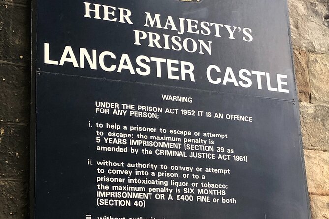 Walking tour of Lancaster - Execution Slavery Industry - Starting at Lancaster Castle with trials and executions