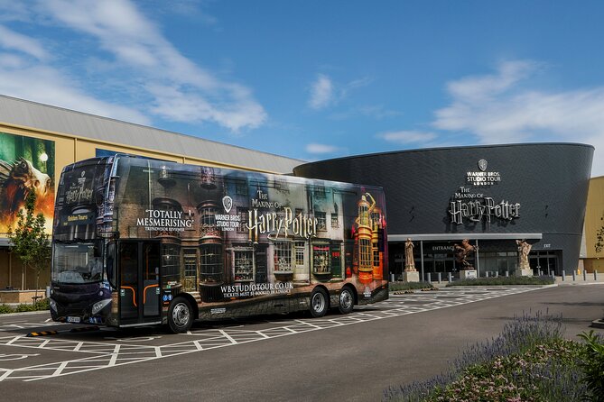 Warner Bros. Studio Tour with Transportation from London - Leaving London by branded double-decker bus