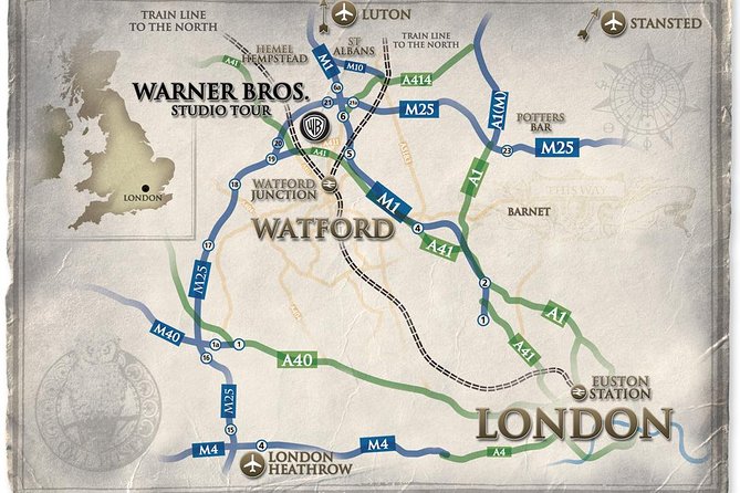 Warner Bros. Studio Tour with Transportation from London - Diagon Alley, wand shops, and the props you know