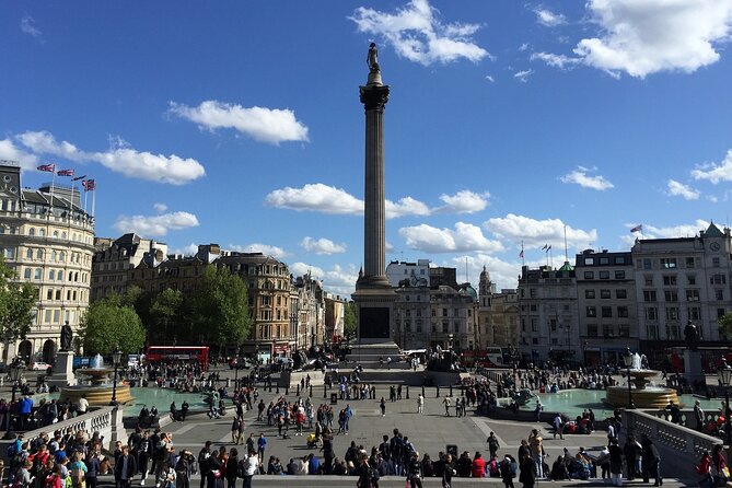 Westminster Small Group Guided Tour with Changing of the Guard - Trafalgar Square connects monuments with battle stories
