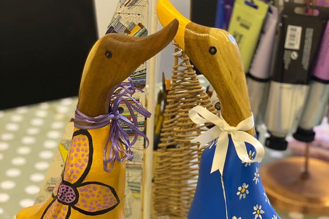 Wooden Duck Painting or Pottery Painting-Take item home same day - Cake, Drinks, and the Optional Afternoon Tea